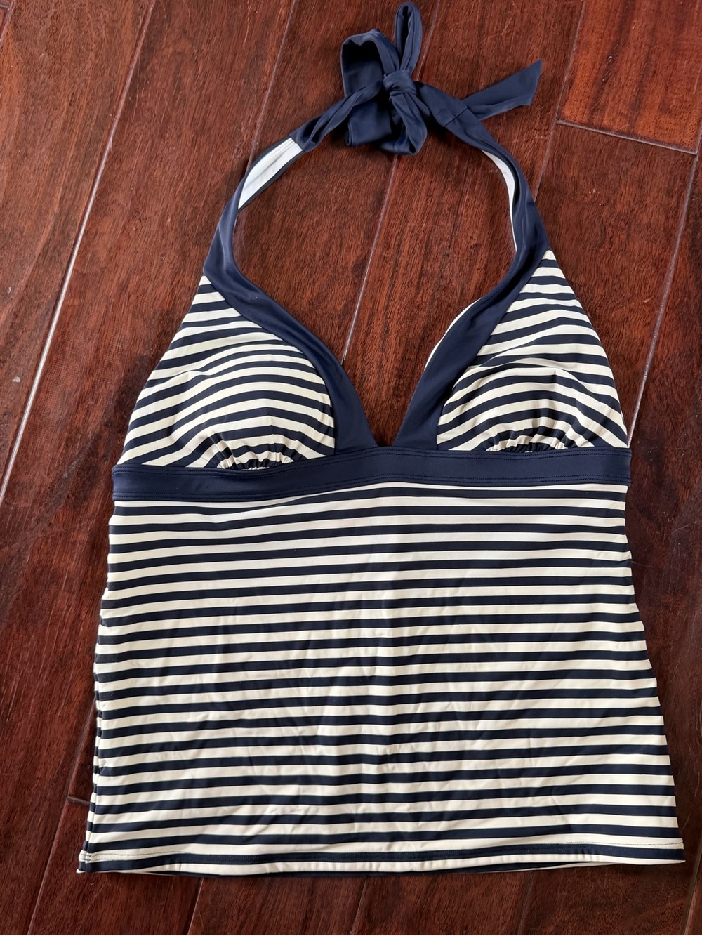 Boden Striped Halter Tankini Swim Top – Women’s US 14